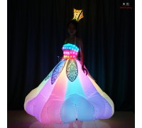 RF remote controlled led infatable dress for show
